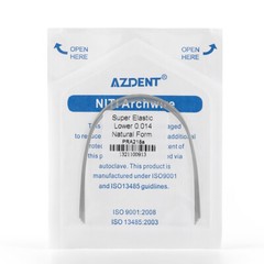 AZDENT Dental Orthodontic Super Elastic Niti Round Arch Wires Nature Form FDA