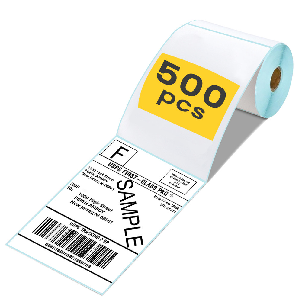 Thermal Labels for 4″ x 6″ Shipping Label Printer 500 Labels/Roll