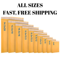 All Sizes 1-500 Karft Bubble Mailers Padded Envelopes Shipping Mailing Bags