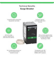 Square D by Schneider ElectricHOM2175SB HomelineSurgeBreaker,25kA,120/24OV