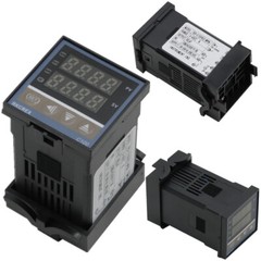 AC 100-240V Digital PID Temperature Controller Thermostat REX-C100 Thermocouple