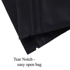 QQ Studio Foil Matte Packaging Bags With Zipper Seal Pouch for Beauty Products