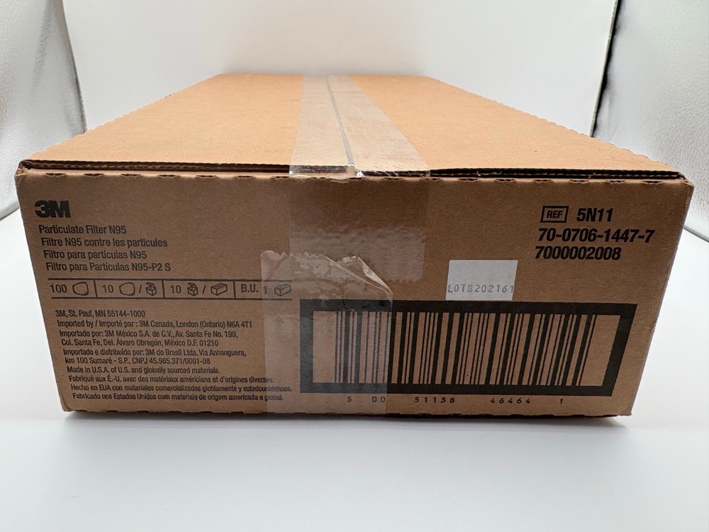 OEM CASE of 3M 5N11 N95 Replacement Particulate Filter – Respirator 10 Boxes OEM
