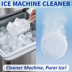Ice Machine Cleaner Maker and Descaler – 24 Ice Maker Cleaner Tablets Compatible