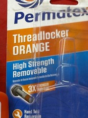 PERMATEX 25240 HIGH STRENGTH REMOVABLE THREADLOCKER ORANGE 3x STRONGER THAN BLUE