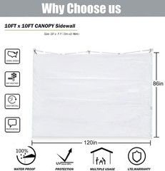 Door for 10×10 Canopy Frame One Central Zipper Design for Easy Entry and Exit…