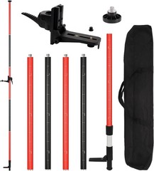 Telescoping Laser Level Pole, 12 FT/3.7 M Tripod Laser Pole with Adjustable M…