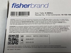 (400) FISHERBRAND Disposable Nitrile Exam Gloves – XSmall Blue 19-130-1597A