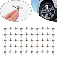 50PCS Tire Puncture Spikes Heavy Portable Duty Carbon Steel Triangle RoadSpikes