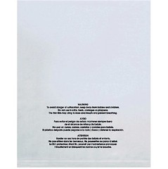 100 Pack 18×24 Suffocation Warning Self Seal Clear Poly Bags 1.5MIL 18″ x 24″