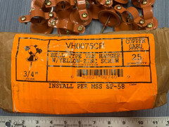 25 x VH0075CP Bell Van Hanger 3/4 in Pipe/Tube Carbon Steel Copper Epoxy Coated