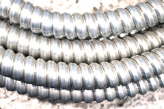 Aluminum Flexible Electrical Conduit, 1-1/2 inch in Diameter, Various Lengths