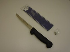 New Chef Starter Set (4) Pro Knives 8in Chefs 6in Boning 12in Bread 10in Cimeter