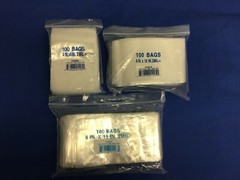 Elkay Plastic Zipper Clear Zip-Lock Seal Top Reclosable Poly Bags 2Mil