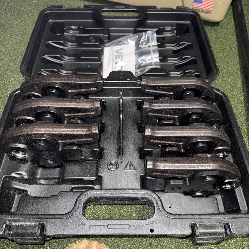7PCS 1/4″–1-1/8″ Press Jaws Set for Copper Piping with Carry Case