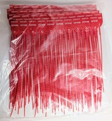Uline 12IN RED TRUCK SEALS CS Tug-Tight™ Drum Seals – 12″, Red 1000 PIECES