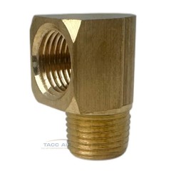 2 Pack 1/8″ NPT Brass Street Elbow 90 Degree Pipe Thread Fitting Male Female