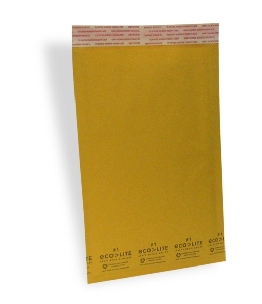 100 #1 7.25×12 X-Wide Ecolite USA Kraft Bubble Mailer Envelopes from TheBoxery