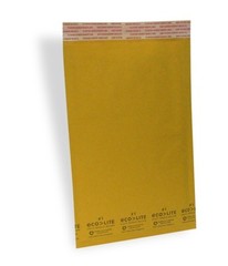 100 #1 7.25×12 X-Wide Ecolite USA Kraft Bubble Mailer Envelopes from TheBoxery