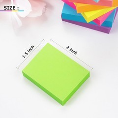 Brightly Colored 1.5×2 inch Sticky Notes – 800 Sheets of Self-Stick Pads