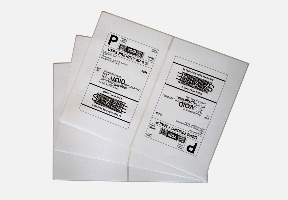 Labels 8.5×5.5 1000 Shipping 8.5×5.5 Half – Sheet Self Adhesive VM Brand Label.