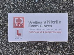 Synguard Nitrile Exam Gloves NGPF-7003, Case of 10 Boxes, 1000-Piece, Large Size