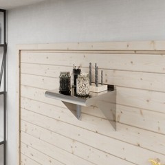 12 in. x 12 in. Stainless Steel Wall Shelf