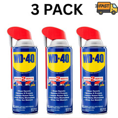 WD-40 Multi Use Lubricant Spray 12 oz Smart Straw 2 Way Formula Pack of 3