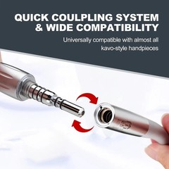 Dental 4 Hole Coupling LED Coupler for KAVO Multiflex Lux Fiber Optic Handpiece