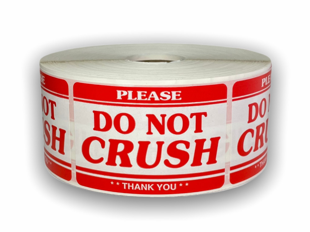 2×3-inch Do Not Crush / Please Thank You Labels Adhesive Stickers 2 RLS 300 EA
