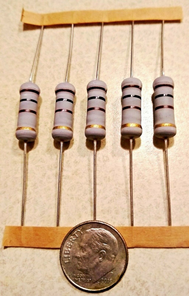 5 PCS 3Watt Metal Oxide Film Resistors 3W Resistor 5% YOU CHOOSE VALUE