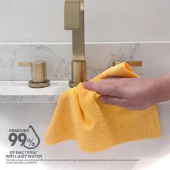 HDX Easy Tear Microfiber Cloth Roll 12 in. x 12 in. 50-Count
