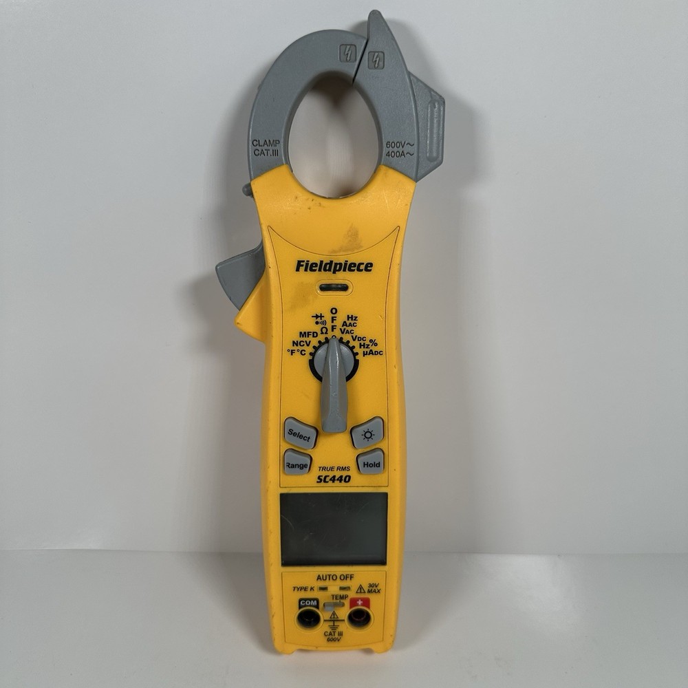 Fieldpiece SC440 Clamp Meter True RMS Auto-Ranging Multimeter with Leads & Case