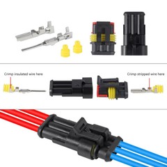 5/10 Sets Car Automotive Waterproof Electrical Wire Connector Plug 2/3/4/5/6 Pin