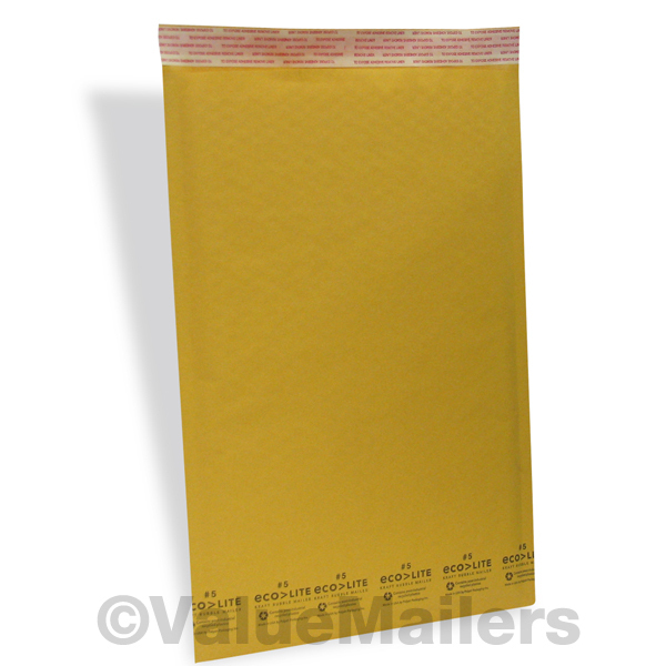 150 #5 10.5×16 Kraft Ecolite Bubble Mailers Padded Envelopes 10.5 x 16 100.1