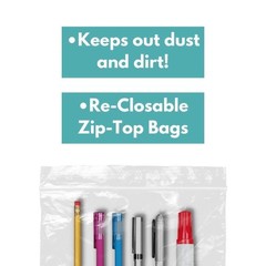 4000 Clear Plastic Reclosable Bags Self Seal Zip Lock Choose: Type, Mil & Size