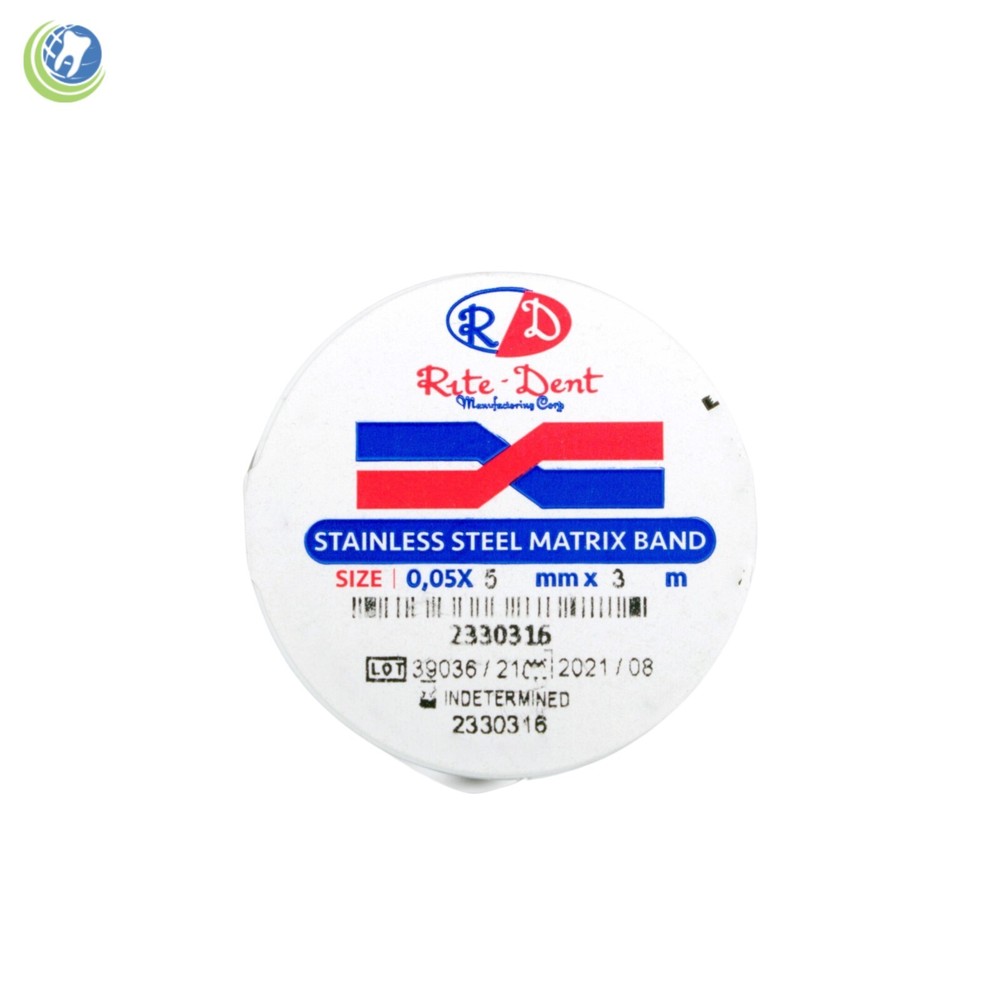 Dental Matrix Band Rolls 3/16″ approximately 5mm Stainless Steel Dental Emporium