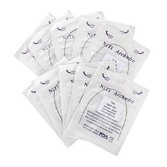 Dental Orthodontic TMA Beta Arch Wire Ti-Mo Alloy Round Ovoid/Natural 012-020