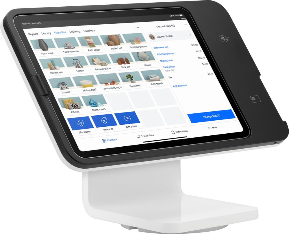 Square POS Stand for iPad – (2nd generation, USB-C) – Black