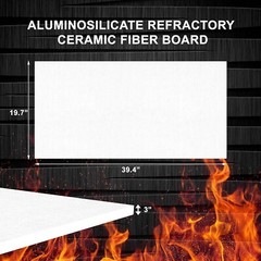 Ceramic Fiber Insulation Board (2300F) (3″ X 19.7″ X 39.4″) Thermal Insulation