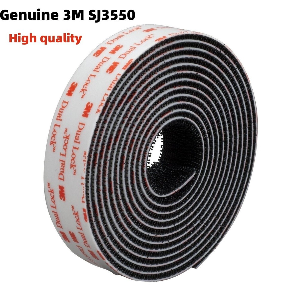 3M Dual Lock Reclosable Fasteners Heavy Duty Industrial Use Black TB3550 1″ x 10