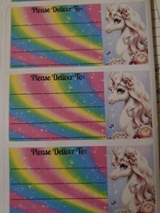3 Sheets please deliver to address shipping labels (PDT) pen pal, mail
