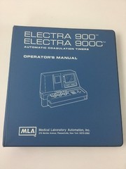 Medical Laboratory Operators Manual for Electra 900 and 900C