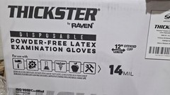 SAS 6604-20 (10-Box Case)Thickster Powder-Free Textured Safety Latex Gloves, XL