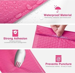 Poly Bubble Mailer 4×8″ 100pcs Padded Envelope Mailing Bags 4×7 Hot Pink #000