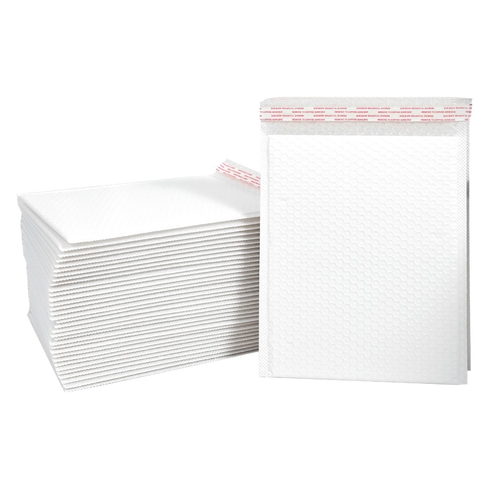 100PCS White 7″x9″ Poly Bubble Mailers Padded Envelopes Packaging Bubble Pak