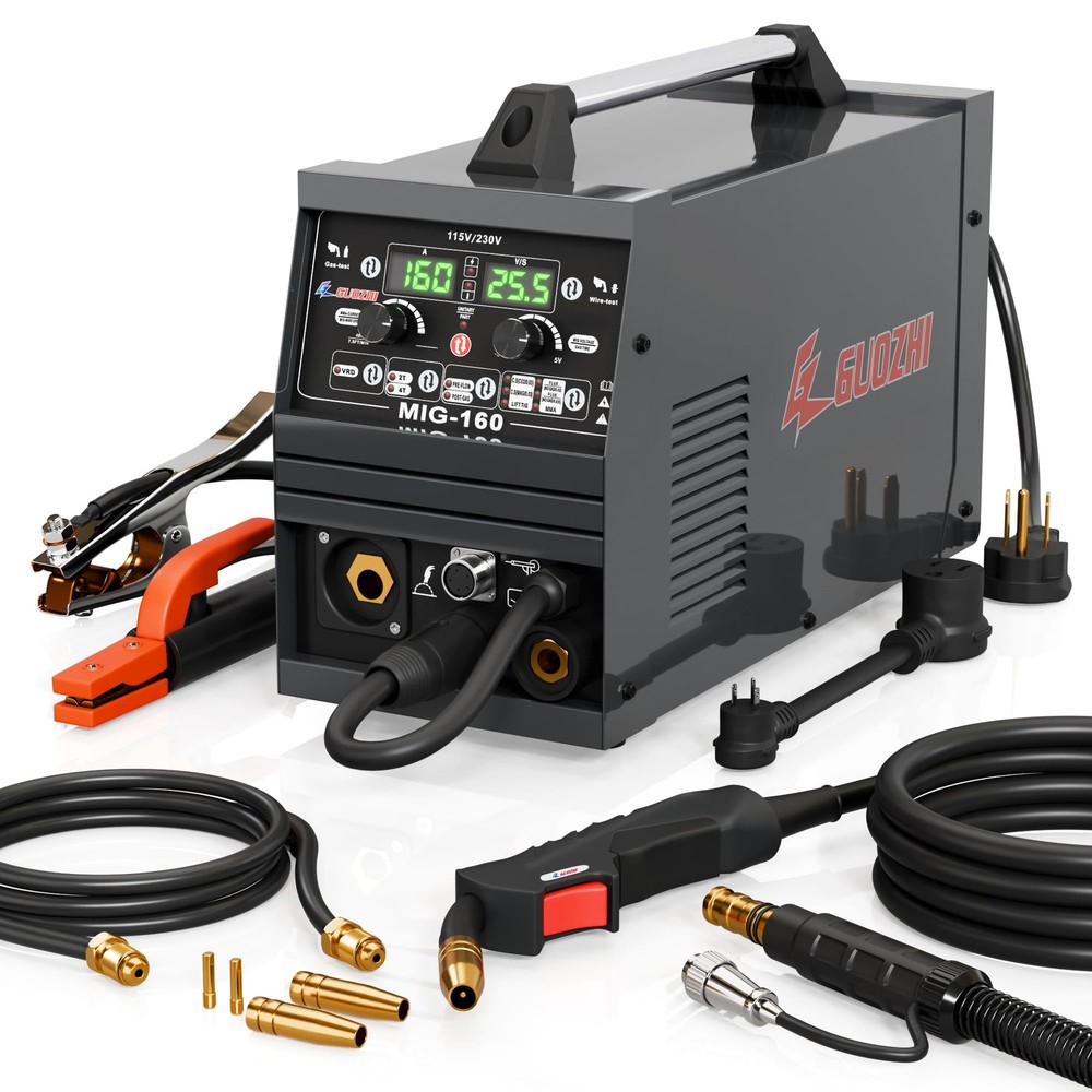 160A MIG Welder 110V/220V 6in1 Stick Gas/Gasless Flux Core Lift TIG US