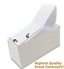 8000 Fanfold 4″ x 6″ Direct Thermal Labels Shipping Zebra Eltron 2844 ZP 450 505
