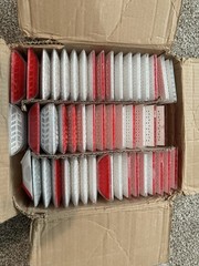 50 PACK, Rayolite Arc Plus RS-PLUS 4″ Reflective Pavement Markers Red & White