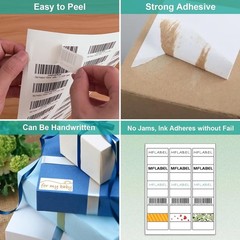 1″ x 2 5/8″ Address Shipping Labels Stickers Self Adhesive 30 UP 30 Per Sheet
